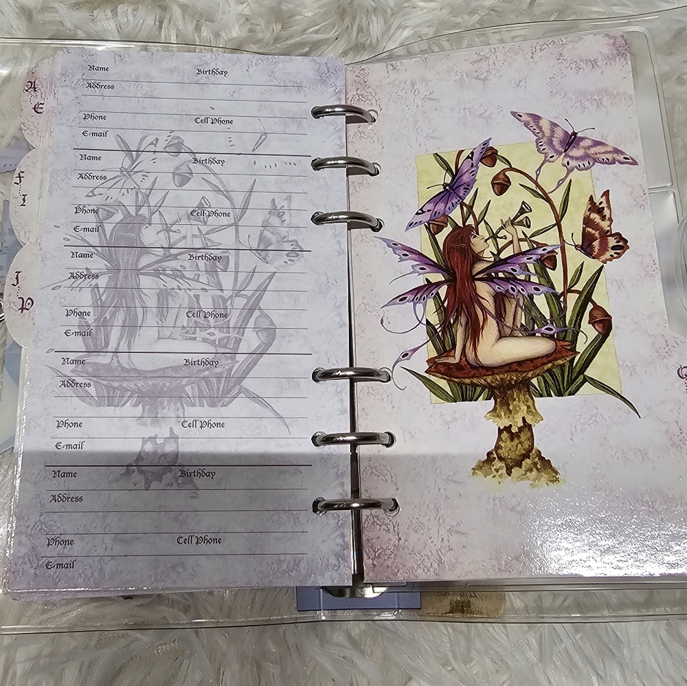Amy Brown 2004 Music Butterfly Fairy Agenda Book Address Book Planner - Picture 6 of 8